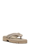 Donald Pliner Women's Slip On Thong Platform Slide Sandals In Light Taup