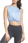 Alo Yoga Cover Tank In Uv Blue