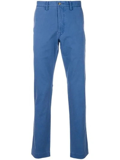 Polo Ralph Lauren Stretch Slim Chino Trousers In Blue