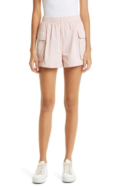 Atm Anthony Thomas Melillo Women's Sporty Pull-on Cargo Shorts In Oyster Pink