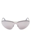 Moncler Women's Carrion Carrion Shield Sunglasses In Ice Grey