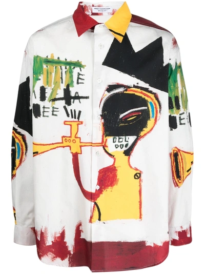 Honey Fucking Dijon Basquiat Overshirt In White