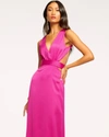 Ramy Brook Milan Open Back Maxi Dress In Hot Pink