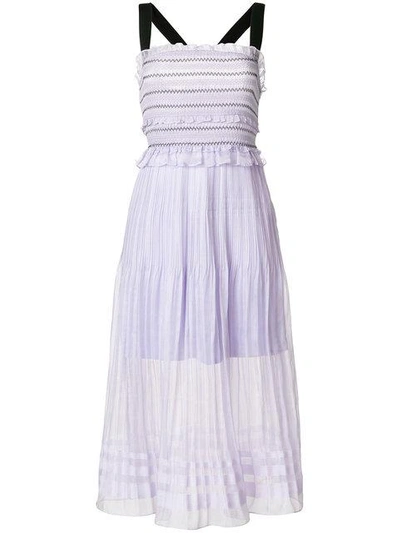 Three Floor Blushin' Midi Dress In Pink