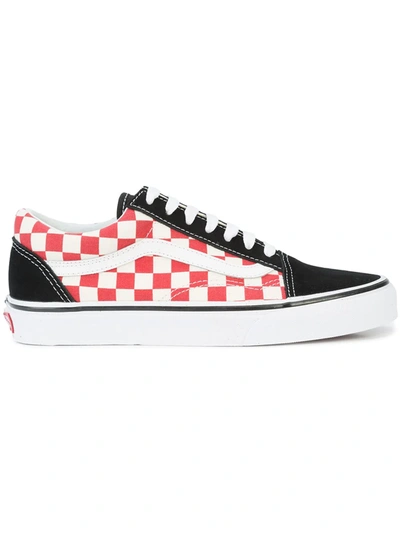 Vans Checkerboard Old Skool Sneakers In Black