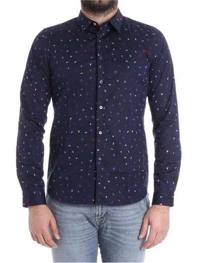 Paul Smith Cotton Shirt In Blue