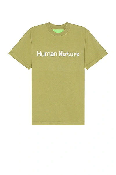 Mister Green Human Nature T-shirt In Green
