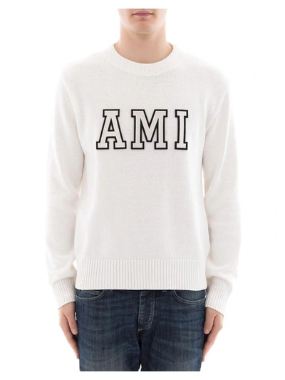 Ami Alexandre Mattiussi White Cotton Sweatshirt