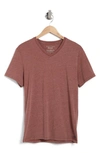 Lucky Brand V-neck Burnout T-shirt In Cinnamon