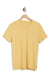Lucky Brand V-neck Burnout T-shirt In Mineral Yellow
