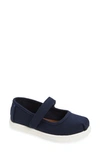 Toms Kids' Glitter Mary Jane Flat In Navy