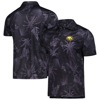 Colosseum Black Iowa Hawkeyes Palms Team Polo