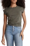 Madewell Side Cinch Muscle Tee In Foraged Green