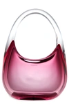 Coperni Mini Swipe Glass Top Handle Bag In Pink