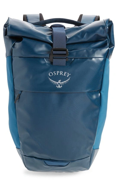 Osprey Transporter Roll Top Backpack In Venturi Blue