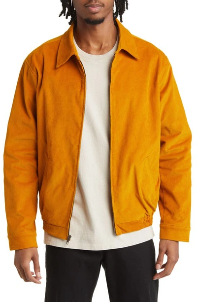 One Of These Days Corduroy Bomber Jacket In Mustard
