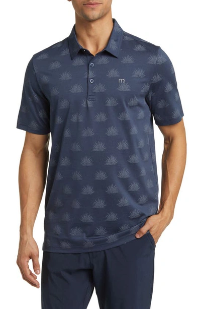 Travismathew At The Buffet Cotton Blend Polo In Dress Blues