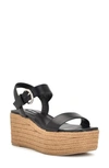 Nine West Nillo Platform Wedge Sandal In Black