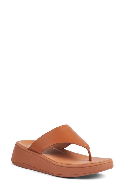 Fitflop F-mode Platform Sandal In Light Tan