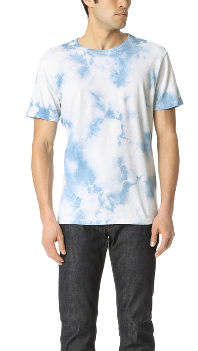 Mollusk Best Tee Ever Tie-dyed Cotton-jersey T-shirt - Blue
