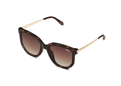 Quay Coffee Run Extra Large In Oat,brown Polarized