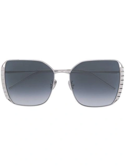 Boucheron Eyewear Oversized Square Frame Sunglasses - Metallic