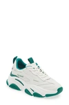 Steve Madden Women's Possession Chunky Lace-up Sneakers In White/green