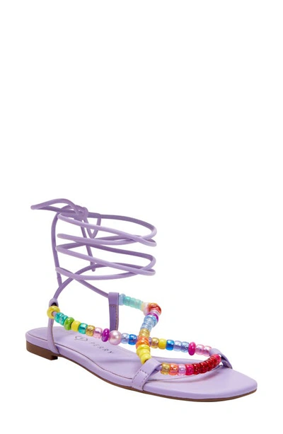 Katy Perry Women's The Halie Bead Lace-up Sandals In Purple