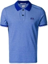 C.p. Company Tonal Trim Polo Shirt In Blue