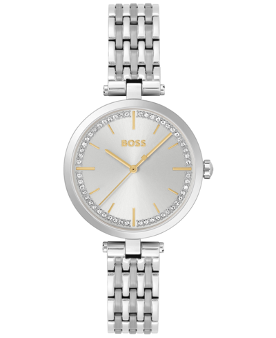 Hugo Boss Women's Essena Quartz Silver-tone Stainless Steel Watch 32mm In Assorted-pre-pack