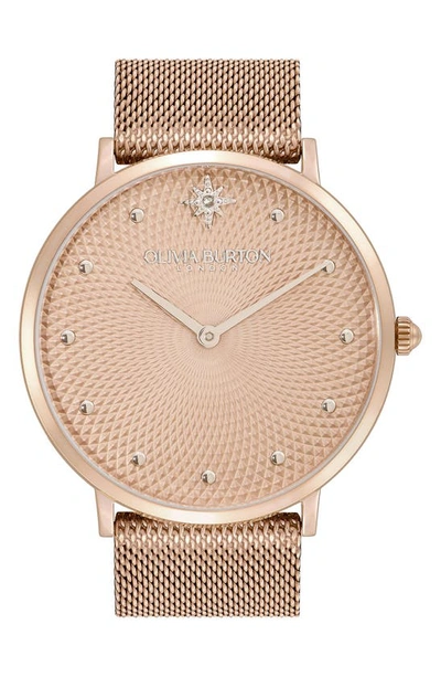 Olivia Burton Women's Celestial Ultra Slim Carnation Gold-tone Steel Watch 40mm In Rose Gold