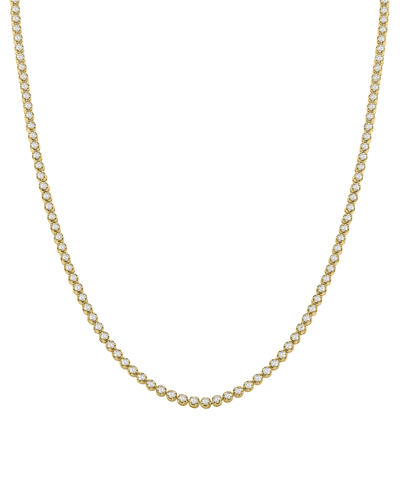 Macy's Men's Diamond 20" Tennis Necklace (5 Ct. T.w.) In 10k Gold In Yellow Gold