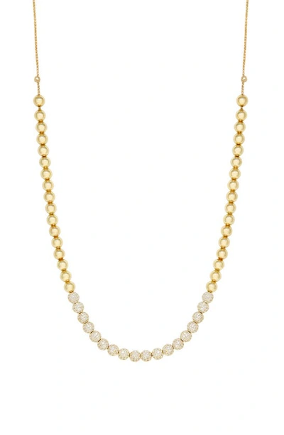 Ettika Show Yourself 18k Gold Plated And Cubic Zirconia Bead Necklace