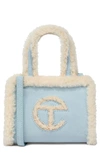 Ugg X Telfar Gender Inclusive Small Genuine Shearling Shopper In Blue