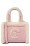 Ugg X Telfar Gender Inclusive Small Genuine Shearling Shopper In Pink