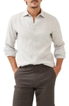 Rodd & Gunn Motion Linen Button-up Shirt In Vapour