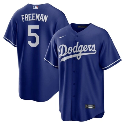 Nike Freddie Freeman Royal Los Angeles Dodgers Alternate Replica Player Jersey In Blue