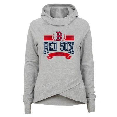 Outerstuff Kids' Youth Heather Gray Boston Red Sox Spectacular Funnel Hoodie