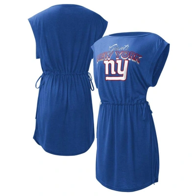 G-iii 4her By Carl Banks Royal New York Giants G.o.a.t. Swimsuit Cover-up