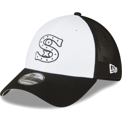 New Era Men's  Black And White Chicago White Sox 2023 On-field Batting Practice 39thirty Flex Hat In Black,white