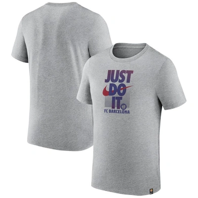 Nike Gray Barcelona Just Do It T-shirt In Grey