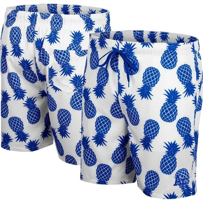 Colosseum White Air Force Falcons Pineapples Swim Shorts