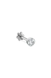 Maria Tash Invisible Set Diamond Threaded Stud Earring In White Gold