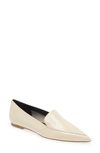 Aeyde Martha Pointed Toe Flat In Creamy