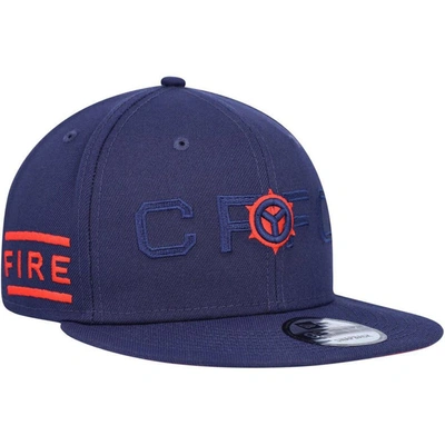 New Era Navy Chicago Fire Kick Off 9fifty Snapback Hat