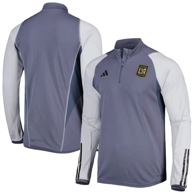 Adidas Originals Adidas Gray Lafc 2023 On-field Aeroready Quarter-zip Training Top