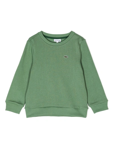 Lacoste Boys Teen Green Cotton Logo Sweatshirt