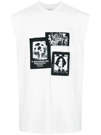 Misbhv Ss18-st-1b Multi-patch Sleevelesswht In White