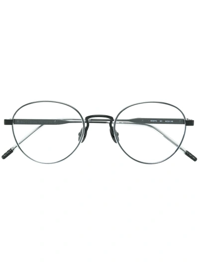 Bottega Veneta Eyewear Round Glasses - Black