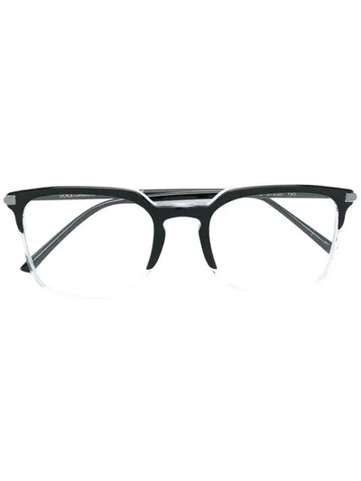 Dolce & Gabbana Rectangular Glasses In Black